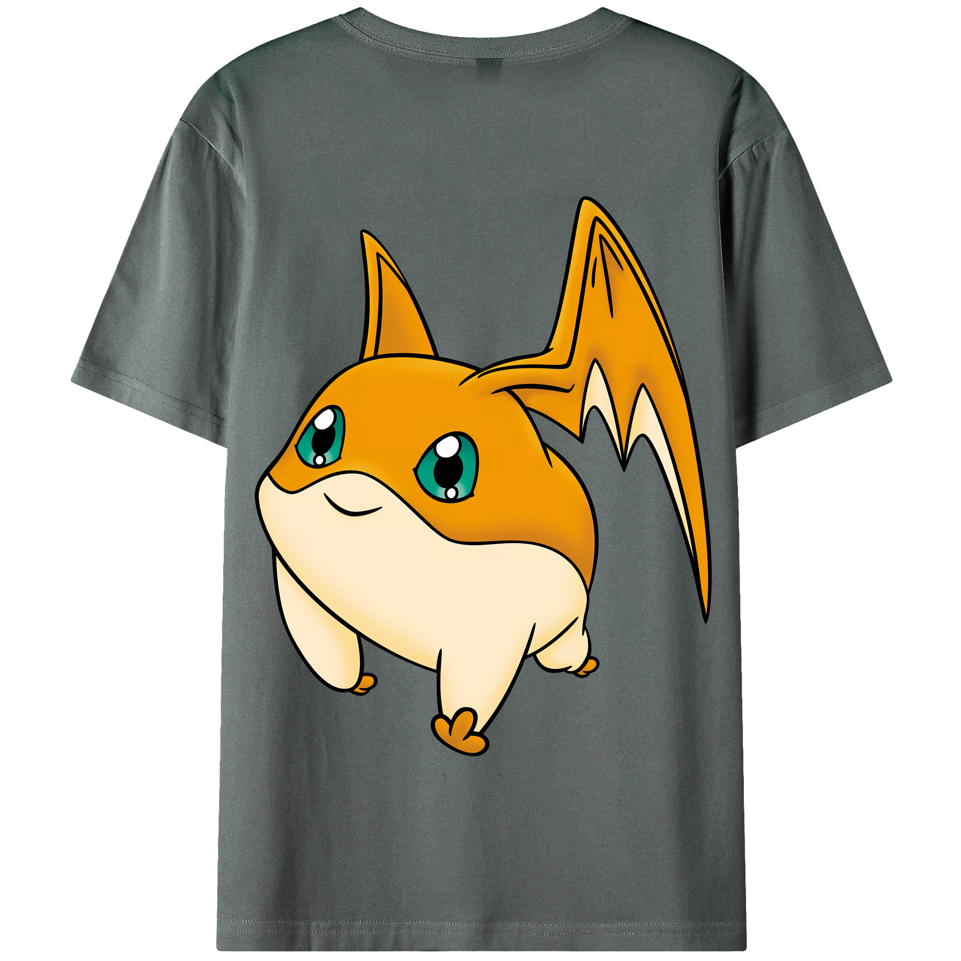 （画像用） Digimon デジタルモンスター/デジモン 綿100％半袖Tシャツ（背面プリント）